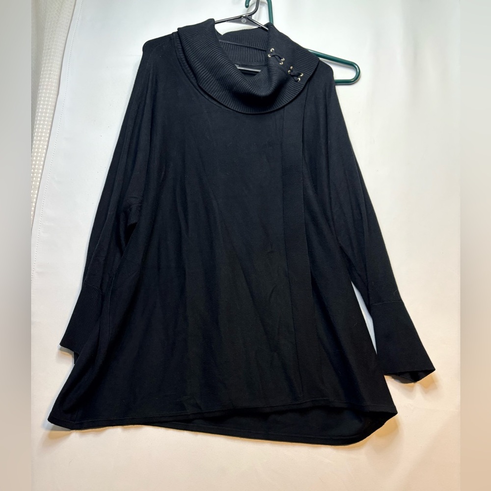 Women's Black Cowl Neck Sweater
